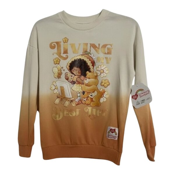 Strawberry Shortcake x Care Bears Oversized Sweatshirt NWT XXS - Picture 2 of 13